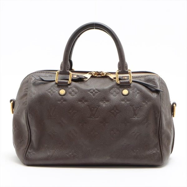 2 Louis Vuitton Monogram Empreinte Speedy Bandouliere Handbag