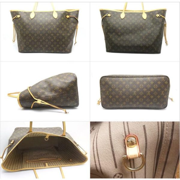 2 Louis Vuitton Monogram Tote Bag Neverfull GM