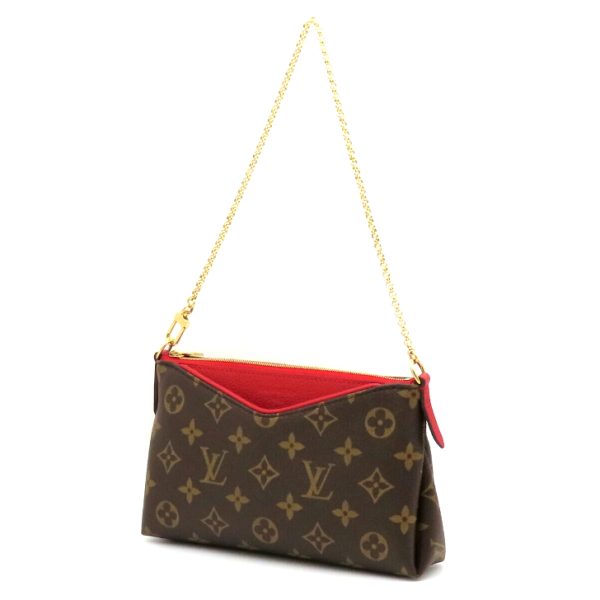 2 Louis Vuitton Pallas Clutch 2way Bag Monogram Serie Hand Bag