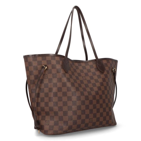 2 Louis Vuitton Neverfull MM Tote Bag Damier Canvas