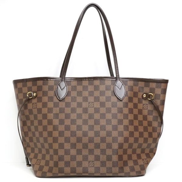 2 LV Louis Vuitton Damier Neverfull MM Tote Bag