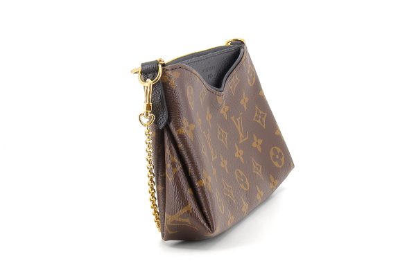 3 Louis Vuitton Para Scratch 2way Shoulder Bag Monogram Canvas X Leather Brown X Black X Gold