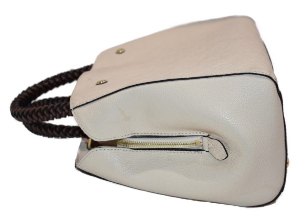 3 Louis Vuitton Montaigne MM Shoulder Bag Amplant white