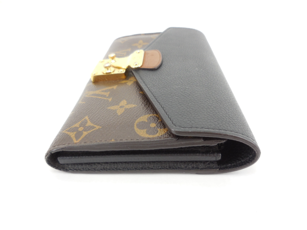 3 Louis Vuitton Portefeuille Palace Monogram Bi Fold Wallet Long Wallet Noir