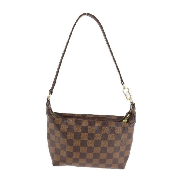 3 Louis Vuitton Irovo PM Handbag Semi Shoulder Bag Damier Canvas Leather Ebene