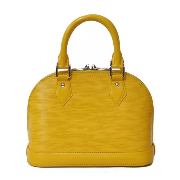 3 Louis Vuitton Alma BB Shoulder Bag Handbag Epi Leather Yellow