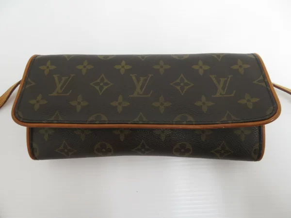 3 Louis Vuitton Monogram Pochette Twin GM Shoulder Bag Pouch