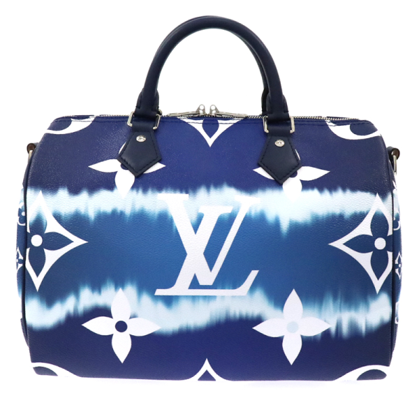 3 Louis Vuitton LV Escal Speedy Bandouliere 30 Monogram Blue