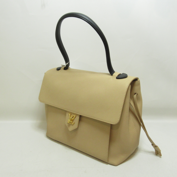 3 Louis Vuitton Lock Me PM Shoulder Bag PVC Coated Canvas Beige