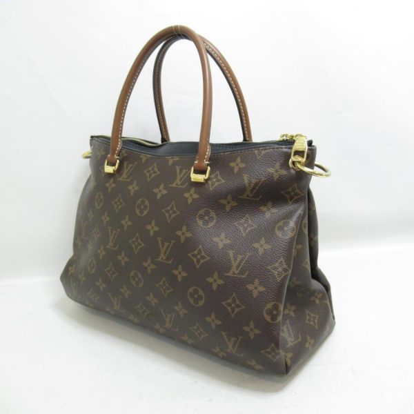 3 Louis Vuitton Pallas Shoulder Bag Brown PVC Coated Canvas