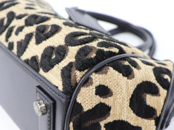 3 Louis Vuitton Baby Mini Boston Handbag Leopard Jacquard Canvas