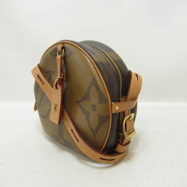 3 Louis Vuitton Boit Chapeau Supple Shoulder Bag Brown Pvc Coated Canvas