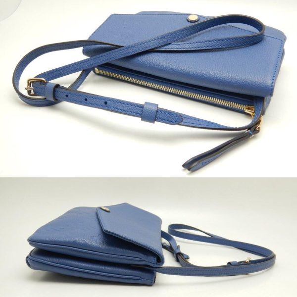 3 Louis Vuitton Emplant Twice Iris Diagonal Shoulder Blue