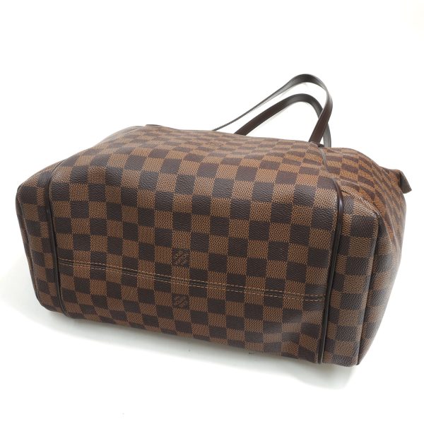 3 Louis Vuitton Totally MM Shoulder Bag Damier Ebene Brown