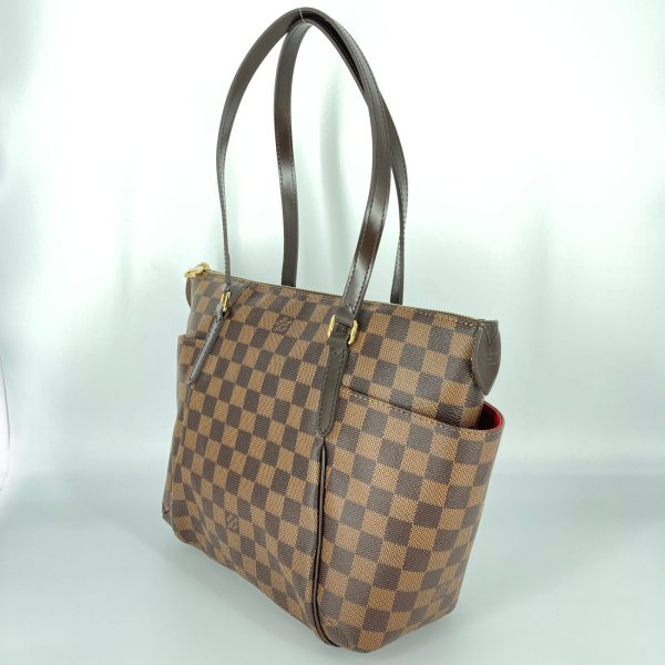 3 Louis Vuitton Totally PM Tote Bag PVC Coated Canvas Brown