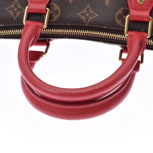 3 Louis Vuitton Tournel PM 2WAY Handbag Cerise Canvas Shoulder Bag