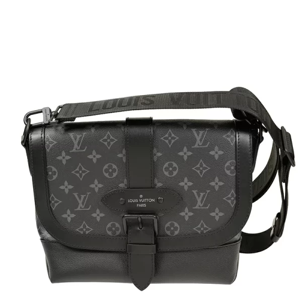 3 Louis Vuitton Saumur Messenger Bag Monogram Eclipse Canvas Bag