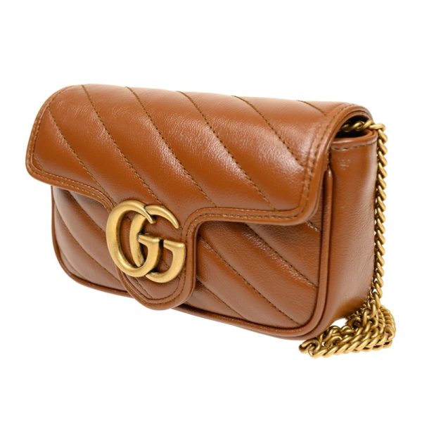 3 Gucci GG Marmont Quilted Leather Super Mini Bag Chain Shoulder Bag