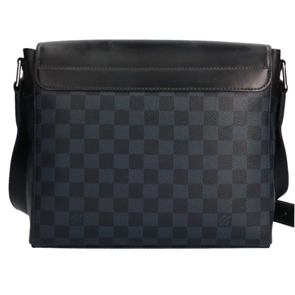 3 Louis Vuitton Newport Messenger MM Damier Cobalt Shoulder Bag Black