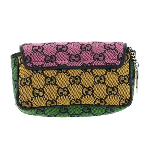 3 Gucci GG Marmont Multicolor Canvas Super Mini Shoulder Bag