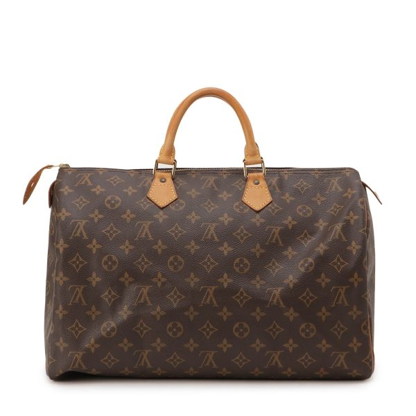 3 Louis Vuitton Speedy 40 Handbag Monogram Canvas