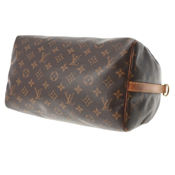 3 Louis Vuitton Monogram Speedy Bandouliere 30 Brown Canvas Handbag