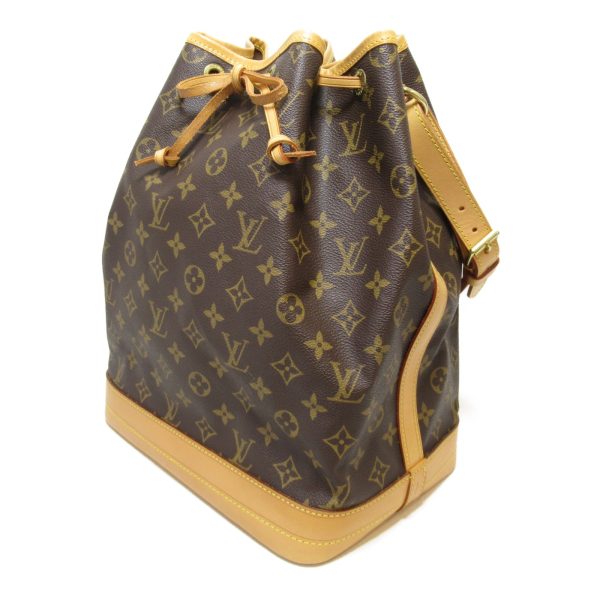 3 Louis Vuitton Noe Shoulder Bag Pvc Coated Canvas Monogram Brown