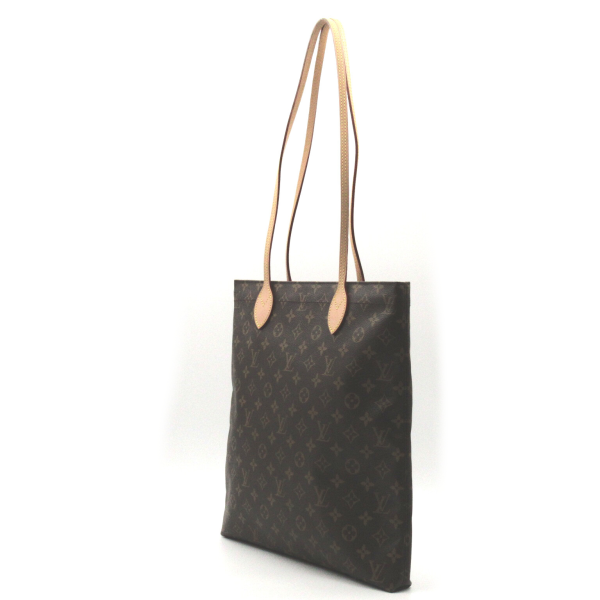 3 Louis Vuitton Carry It Tote Bag Canvas Leather Monogram Brown