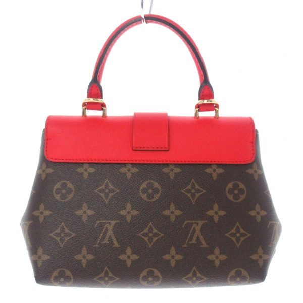 3 Louis Vuitton Locky BB Handbag Coquelicot Monogram Canvas Smooth Leather