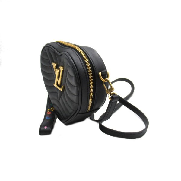 3 Louis Vuitton New Wave Heart Bag Shoulder Bag Black