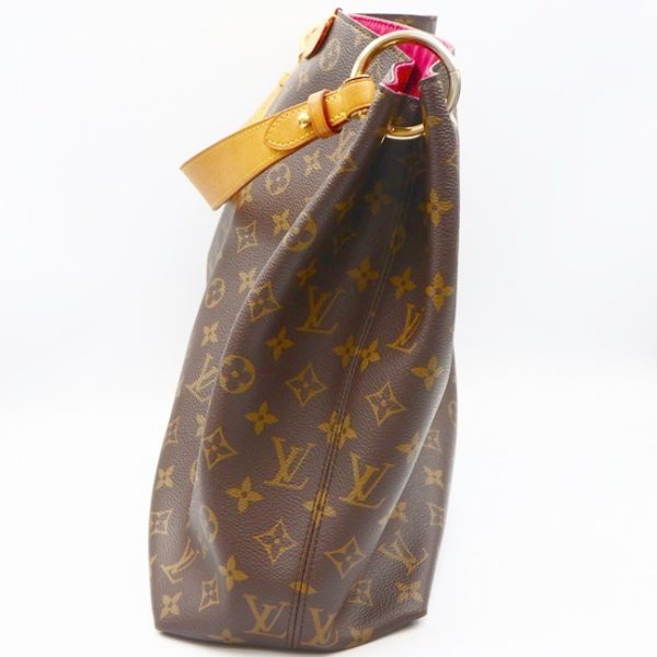 3 Louis Vuitton Graceful MM A One shoulder Bag Handbag Monogram Canvas