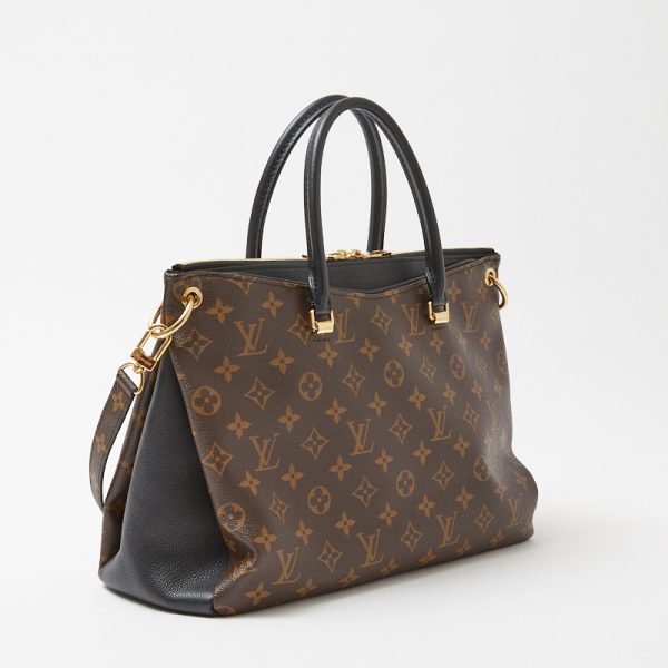 3 Louis Vuitton Pallas Monogram Noir Handbag Shoulder Bag