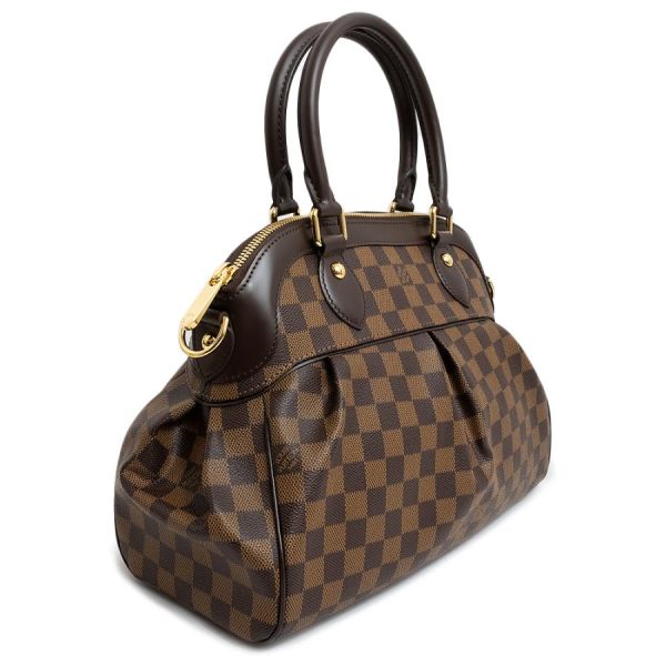 4 Louis Vuitton Trevi PM 2 Way Handbag Shoulder Bag Damier Brown