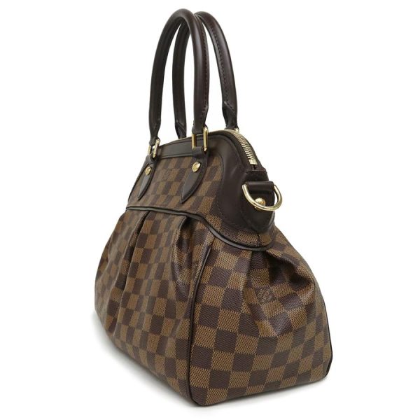 4 Louis Vuitton Trevi PM 2 Way Diagonal Shoulder Handbag Damier Brown