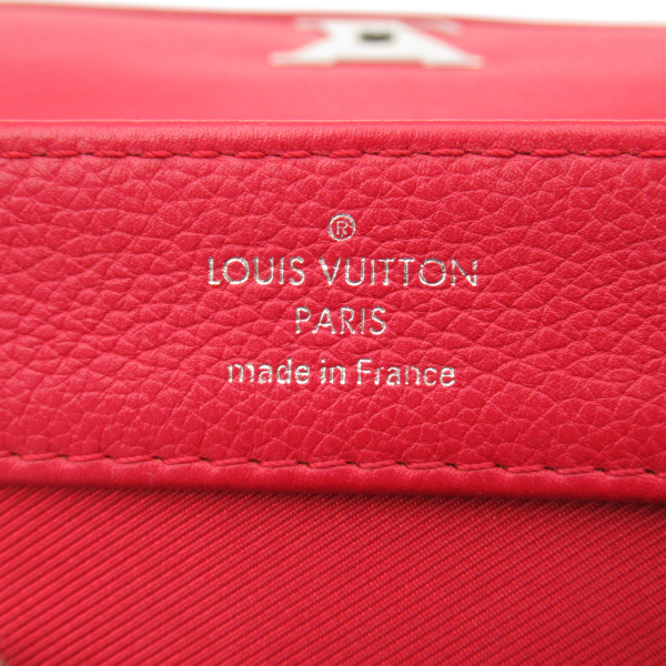 4 Louis Vuitton Lock Me BB 2way Shoulder Bag Red