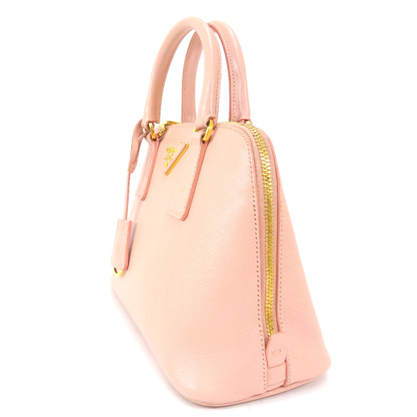 4 Prada Saffiano Leather Handbag Pink