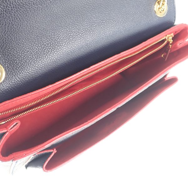 4 Louis Vuitton Vavin PM Shoulder Bag Emplant Marine Rouge Gold Hardware