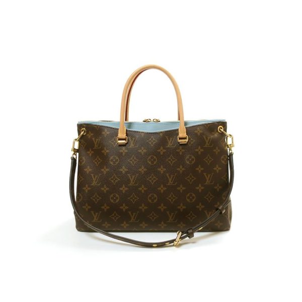 4 Louis Vuitton Pallas Monogram Shoulder Bag Blue Ciel