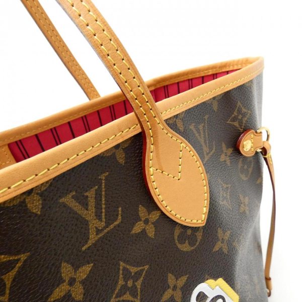 4 Louis Vuitton Love Lock Neverfull MM Bag Monogram Coated Canvas