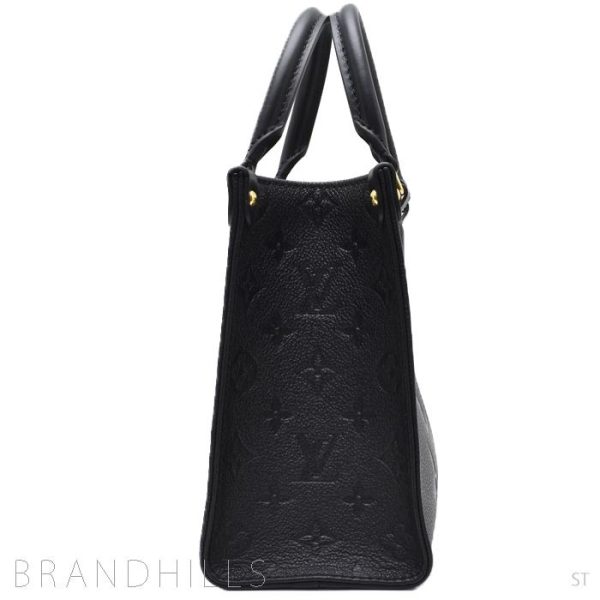 4 Louis Vuitton On The Go PM Handbag Emplant Noir Balck