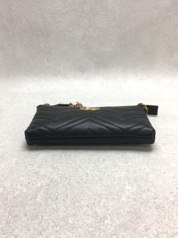 4 Gucci GG Marmont Quilting Bag Leather Black