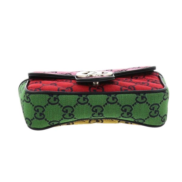 4 Gucci GG Marmont Multicolor Canvas Super Mini Shoulder Bag