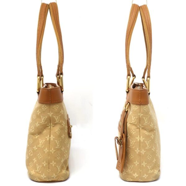 4 Louis Vuitton Lucile PM Tote Bag Monogram Mini Canvas Leather Beige