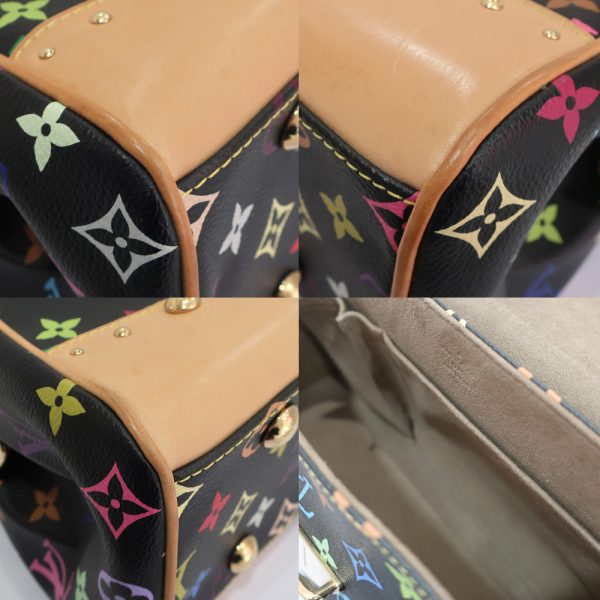 4 Louis Vuitton Beverly MM Multicolor Monogram Canvas Black