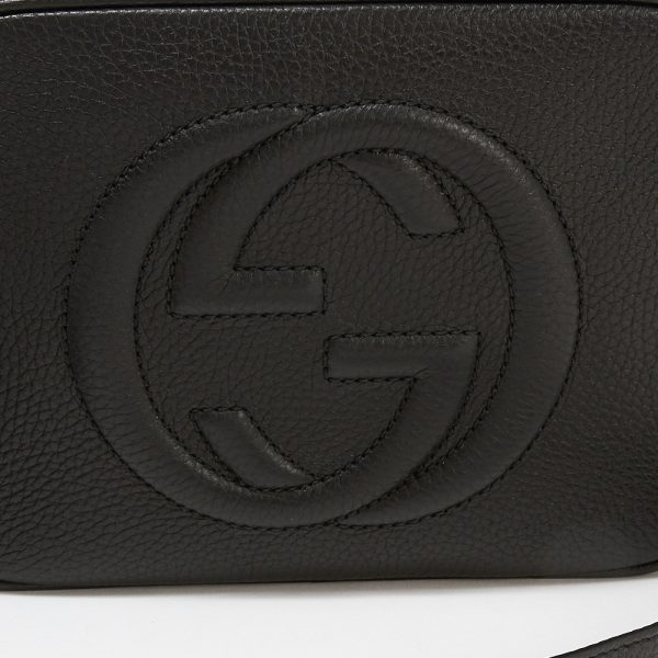 4 Gucci Shoulder Bag Leather Black