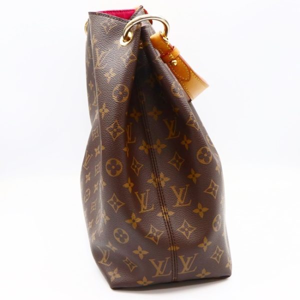 4 Louis Vuitton Graceful MM A One shoulder Bag Handbag Monogram Canvas