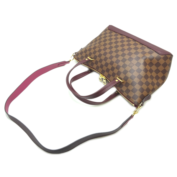 4 Louis Vuitton Hyde Park Handbag Damier Ebene Fuchsia