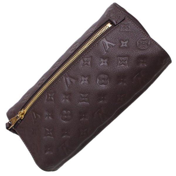 4 Louis Vuitton Monogram Emplant Petitiant Clutch Bag Second Bag Brown