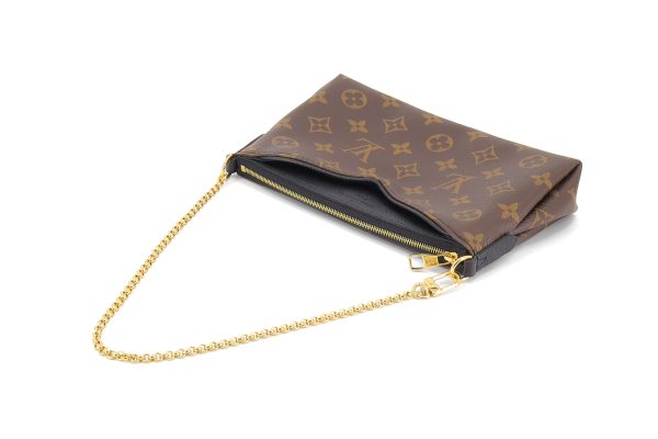 4 Louis Vuitton Para Scratch 2way Shoulder Bag Monogram Canvas X Leather Brown X Black X Gold