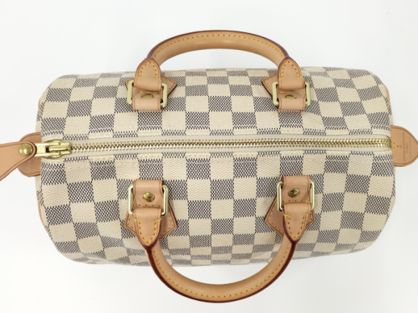 5 Louis Vuitton Speedy 25 Boston Bag Damier Azur